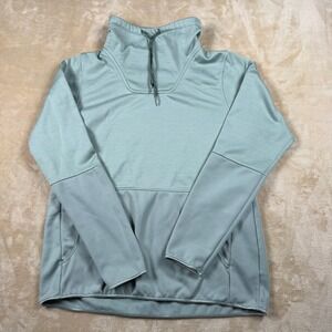 Columbia Womens Pullover Sweatshirt Size M Sage Green Mock Neck Activewear